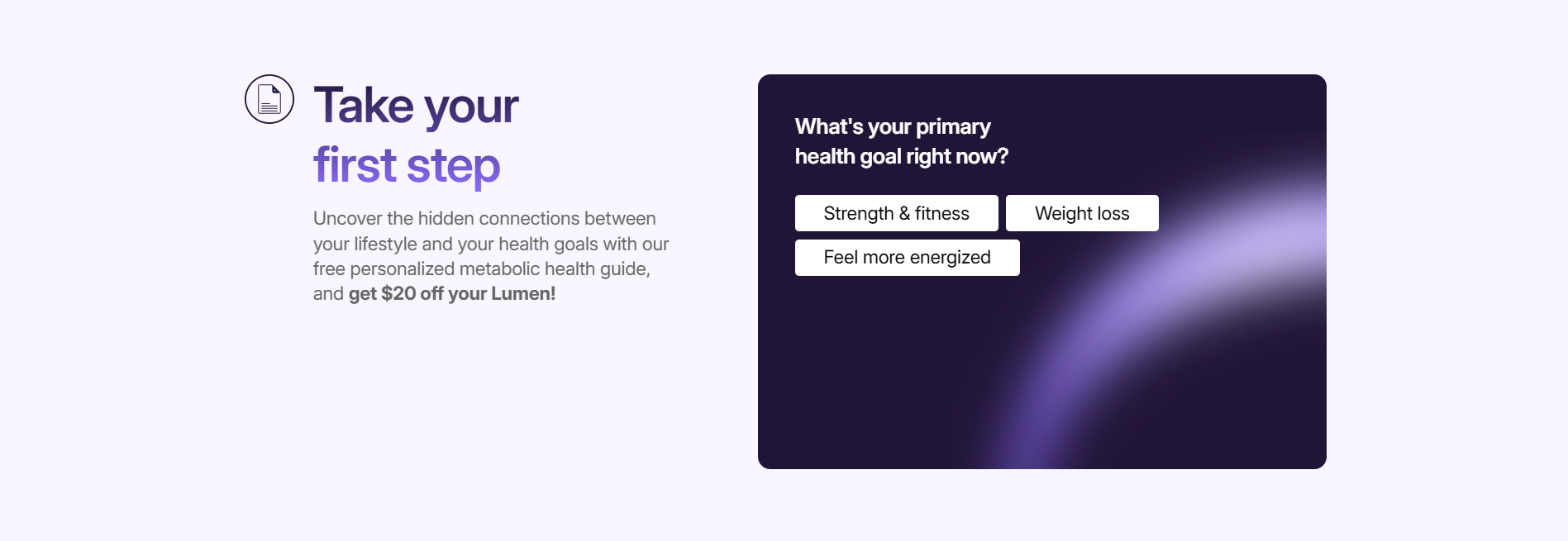 Take your first step