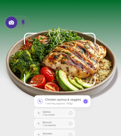 Track your meals with AI-Powered food Logging